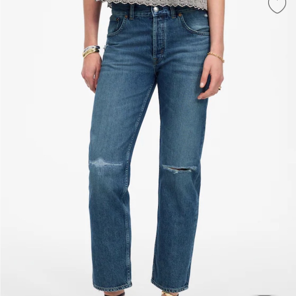 NWT MADEWELL Dean Easy Straight Crop Jean